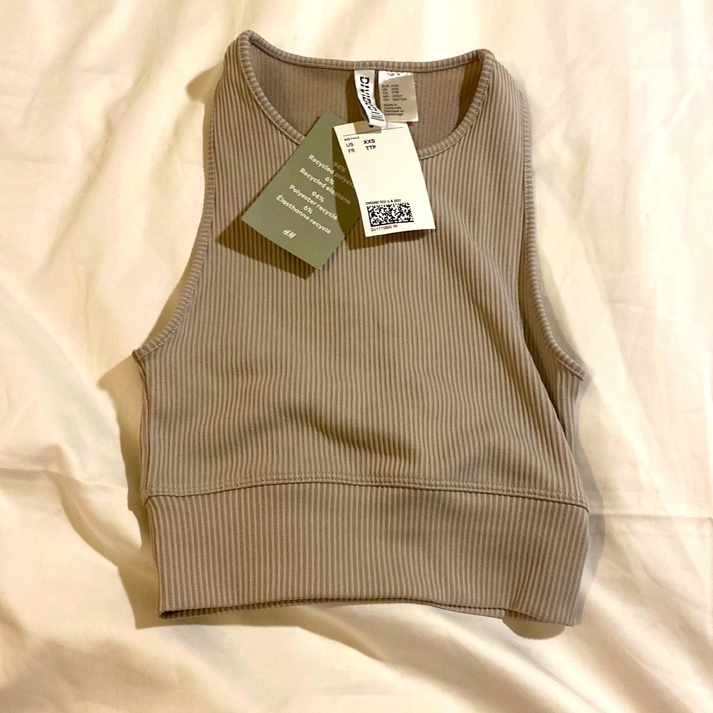 Cute Mauve Ribbed Tank Top